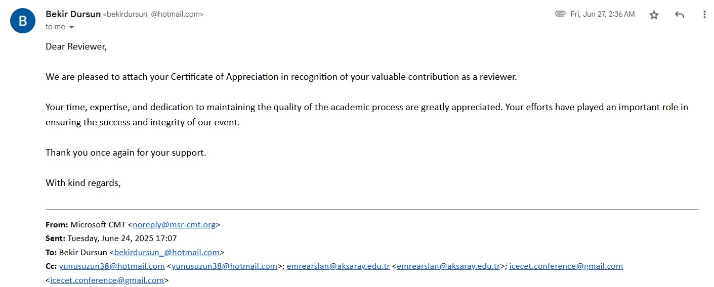 Appreciation Screenshot